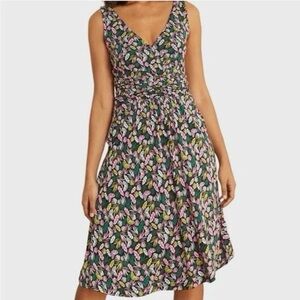 Boden Effie Palm Leaves Dress - 6 Petite